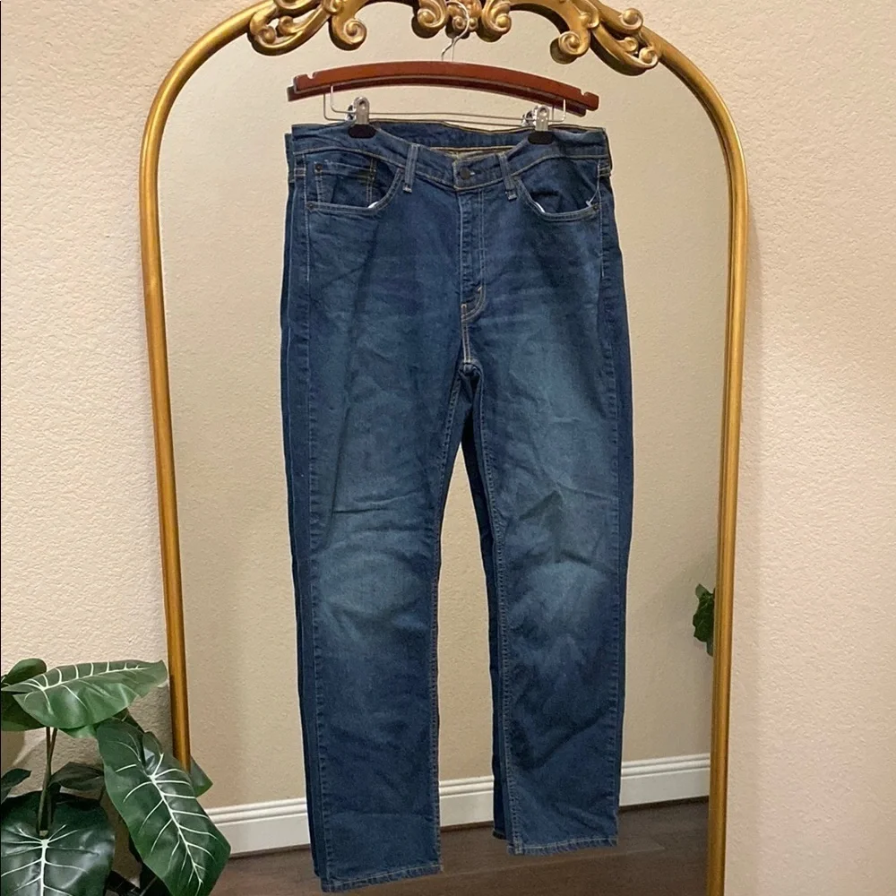 Levi's 514 Blue Jeans Straight Classic Style Mens Size 36